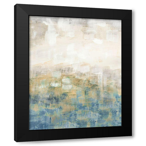 Color Block Meadow I Black Modern Wood Framed Art Print with Double Matting by Nan