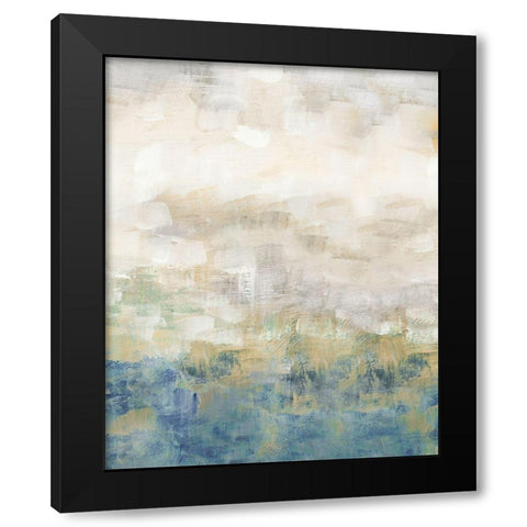 Color Block Meadow II Black Modern Wood Framed Art Print with Double Matting by Nan