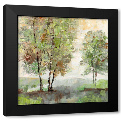 Bold Sentinel Black Modern Wood Framed Art Print with Double Matting by Nan