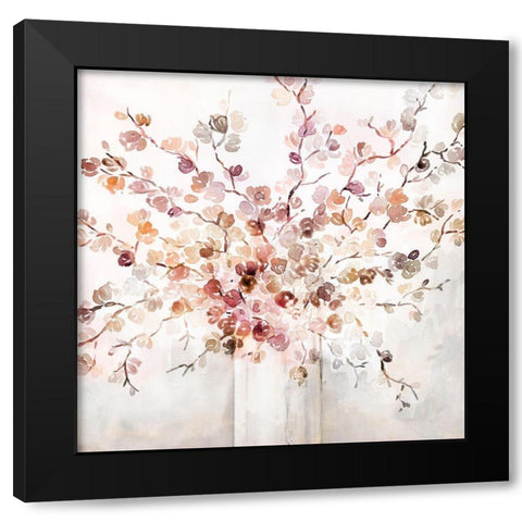 Sorbet Blossoms Black Modern Wood Framed Art Print by Brockmon, Kristen