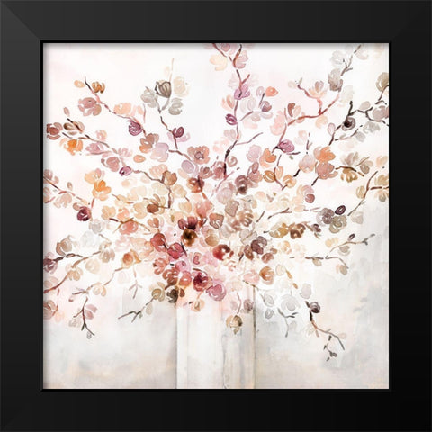 Sorbet Blossoms Black Modern Wood Framed Art Print by Brockmon, Kristen