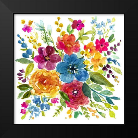 Bold and Bright I Black Modern Wood Framed Art Print by Finn, Livi