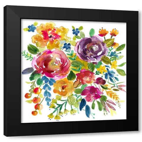 Bold and Bright III Black Modern Wood Framed Art Print by Finn, Livi