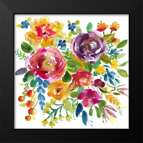 Bold and Bright III Black Modern Wood Framed Art Print by Finn, Livi