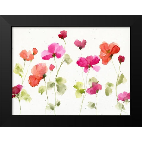 Watery Cosmos II Black Modern Wood Framed Art Print by Swatland, Katie