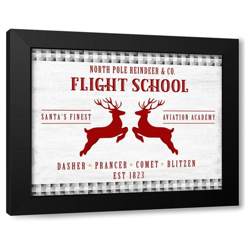 Flight School Black Modern Wood Framed Art Print with Double Matting by Carpentieri, Natalie