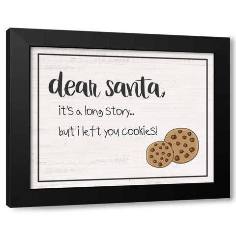 Dear Santa Black Modern Wood Framed Art Print with Double Matting by Carpentieri, Natalie