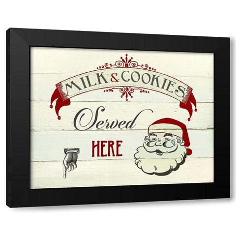 Milk and Cookies Black Modern Wood Framed Art Print with Double Matting by Robinson, Carol