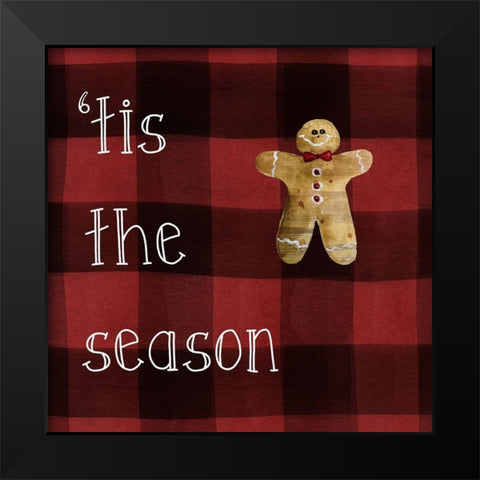 Tis the Season Black Modern Wood Framed Art Print by Robinson, Carol