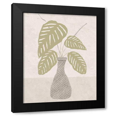 Potted Still Life II Black Modern Wood Framed Art Print by Santiago, Daniela