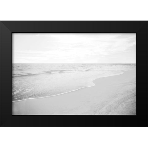 OBX Soft Shore Black Modern Wood Framed Art Print by Carpentieri, Natalie