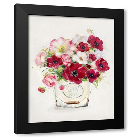 Perennial Jewels I Black Modern Wood Framed Art Print with Double Matting by Swatland, Sally