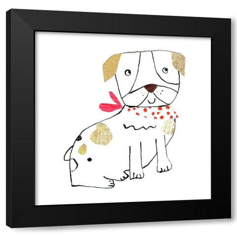 Dog Nature III Black Modern Wood Framed Art Print by Pope, Katherine and Elizabeth