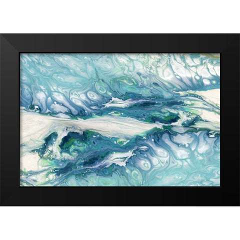 Marble Montage Black Modern Wood Framed Art Print by Robinson, Carol