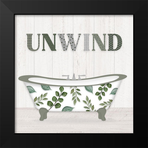 Bath Greenery I Black Modern Wood Framed Art Print by Carpentieri, Natalie