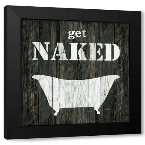 Get Naked Black Modern Wood Framed Art Print with Double Matting by Robinson, Carol