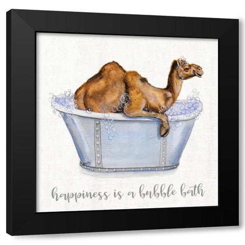Bubble Bath Black Modern Wood Framed Art Print with Double Matting by Brooks, Donna