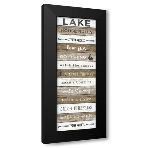 Lake House Black Modern Wood Framed Art Print with Double Matting by Carpentieri, Natalie