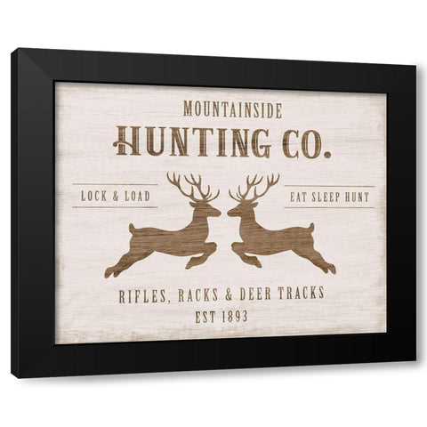 Mountainside Hunting Company Black Modern Wood Framed Art Print with Double Matting by Carpentieri, Natalie