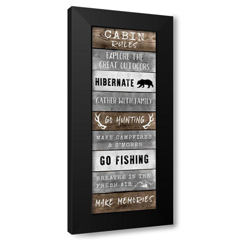 The Cabin Black Modern Wood Framed Art Print by Carpentieri, Natalie