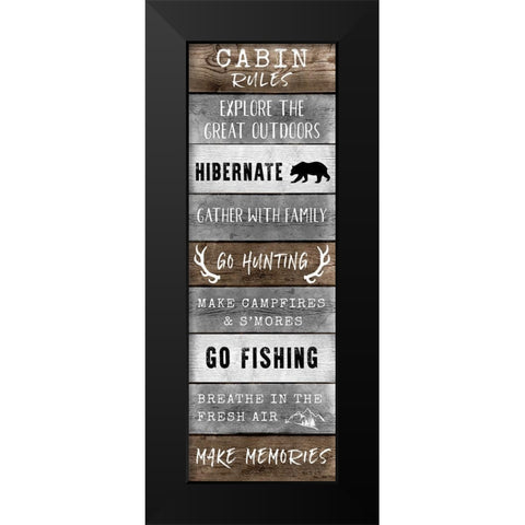 The Cabin Black Modern Wood Framed Art Print by Carpentieri, Natalie