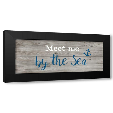 Meet Me Black Modern Wood Framed Art Print with Double Matting by Murray, Amanda