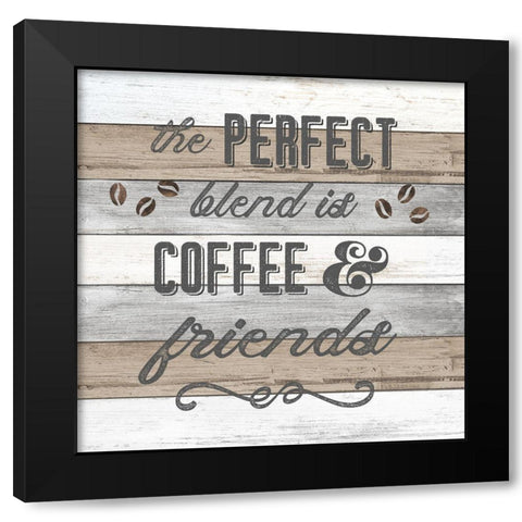 Perfect Blend Black Modern Wood Framed Art Print by Carpentieri, Natalie