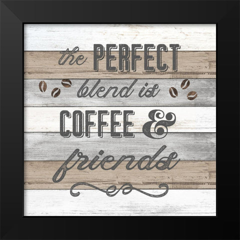 Perfect Blend Black Modern Wood Framed Art Print by Carpentieri, Natalie