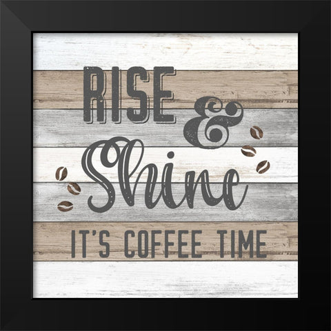 Rise and Shine Black Modern Wood Framed Art Print by Carpentieri, Natalie