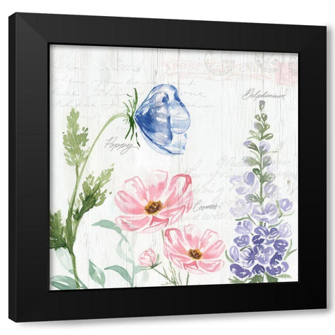 Garden Love Letters IV Black Modern Wood Framed Art Print by Brockmon, Kristen