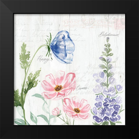 Garden Love Letters IV Black Modern Wood Framed Art Print by Brockmon, Kristen