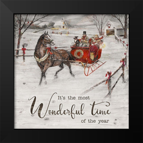 Most Wonderful Time Black Modern Wood Framed Art Print by Manning, Ruane