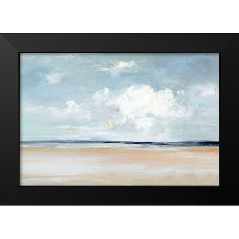 Ocean Vista Black Modern Wood Framed Art Print by Swatland, Sally