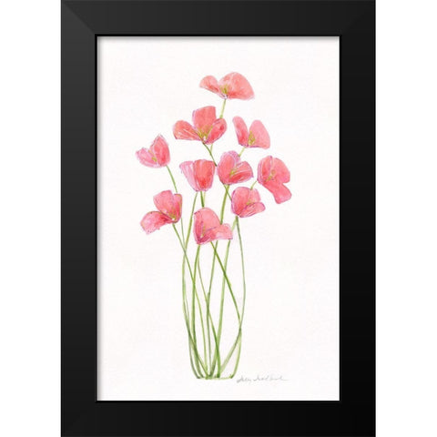 Intertwined Bouquet I Black Modern Wood Framed Art Print by Swatland, Sally