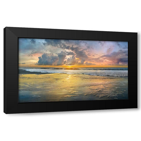 Harbor Point Black Modern Wood Framed Art Print by Calascibetta, Mike