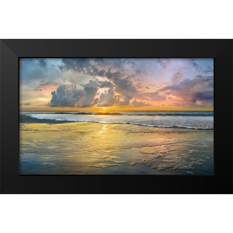 Harbor Point Black Modern Wood Framed Art Print by Calascibetta, Mike