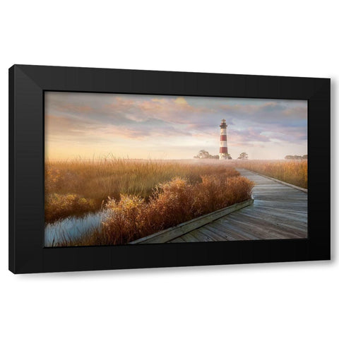 Private Path I Black Modern Wood Framed Art Print with Double Matting by Calascibetta, Mike