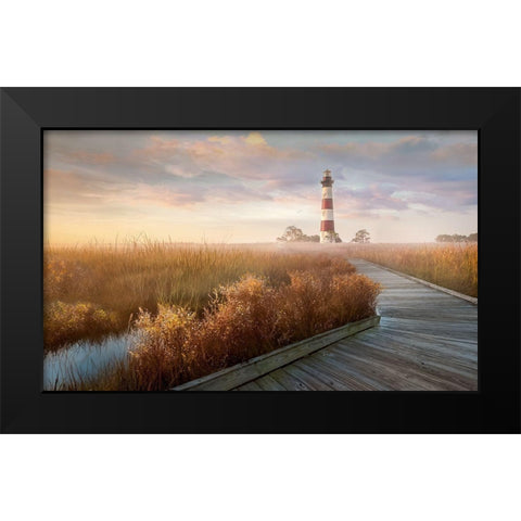 Private Path I Black Modern Wood Framed Art Print by Calascibetta, Mike