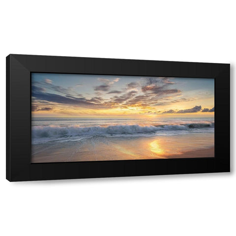 Azio Island Black Modern Wood Framed Art Print by Calascibetta, Mike