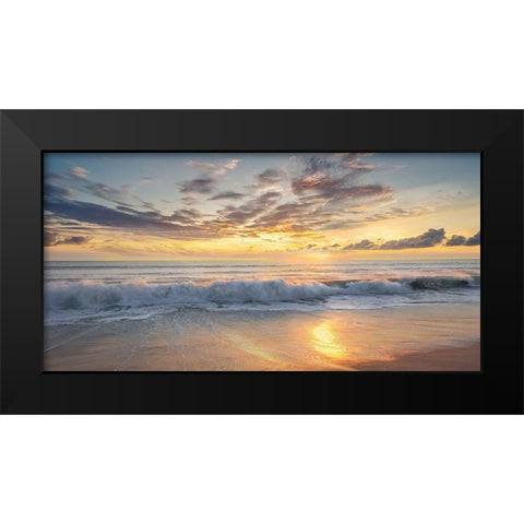 Azio Island Black Modern Wood Framed Art Print by Calascibetta, Mike