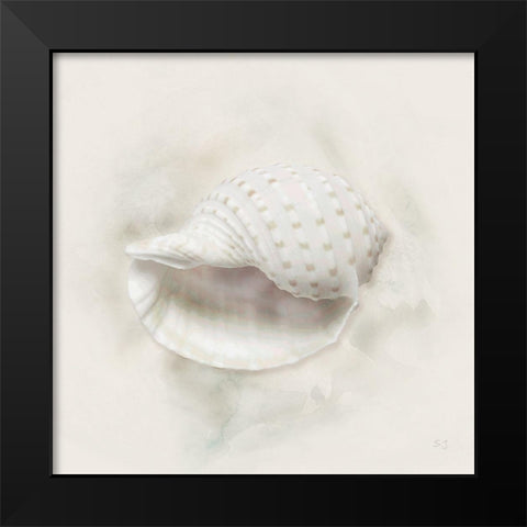 Soft Sand and Shell IV Black Modern Wood Framed Art Print by Jill, Susan