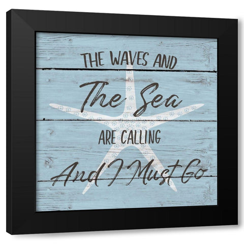 The Sun and the Sand Black Modern Wood Framed Art Print by Jill, Susan