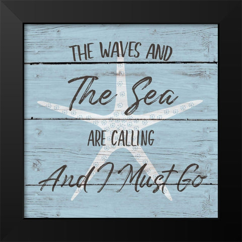 The Sun and the Sand Black Modern Wood Framed Art Print by Jill, Susan