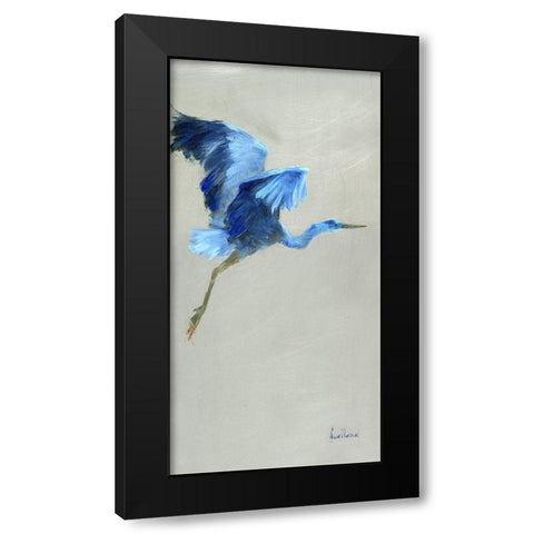 Blue Heron I Black Modern Wood Framed Art Print by Swatland, Katie