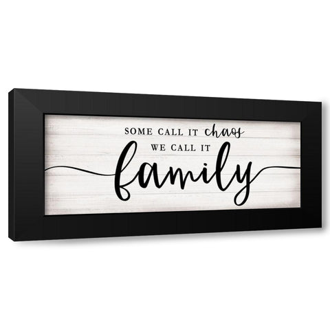 Family Chaos Black Modern Wood Framed Art Print by Carpentieri, Natalie