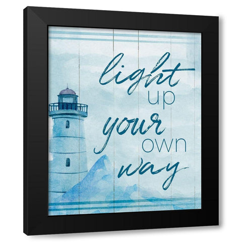 Light Up Black Modern Wood Framed Art Print with Double Matting by Santiago, Daniela