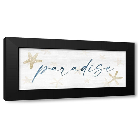 Paradise Black Modern Wood Framed Art Print by Carpentieri, Natalie