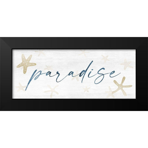 Paradise Black Modern Wood Framed Art Print by Carpentieri, Natalie