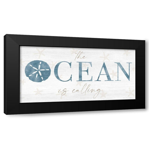 The Ocean Black Modern Wood Framed Art Print with Double Matting by Carpentieri, Natalie