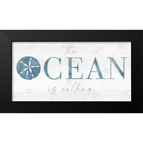 The Ocean Black Modern Wood Framed Art Print by Carpentieri, Natalie